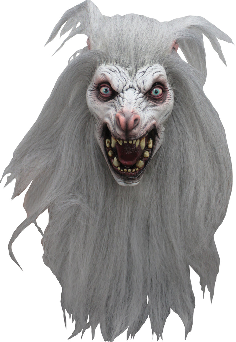 White Moon Werewolf Mask - One Size Fits Most - image 1