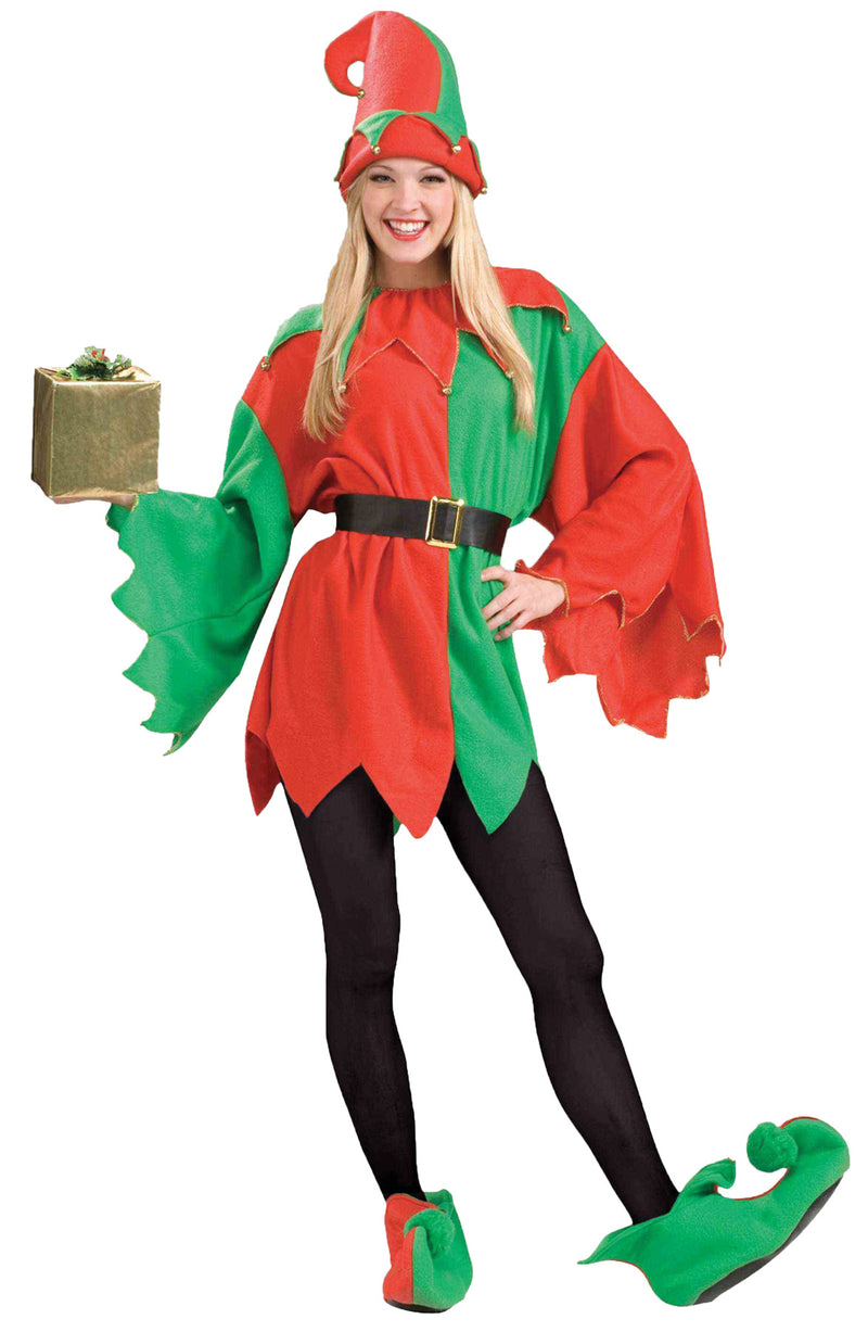 Festive Santa's Helper Elf Costume - One Size - image 1