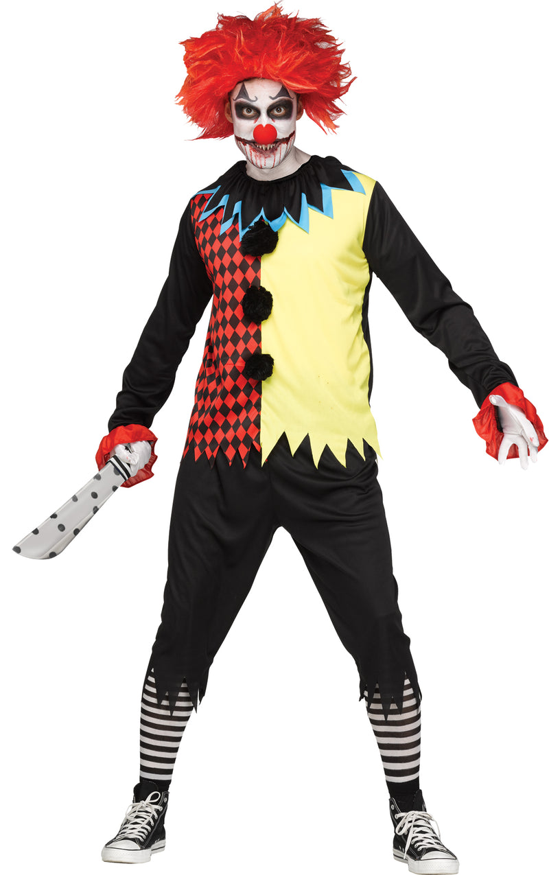 Freakshow Clown Costume - One Size Fits Most - image 1