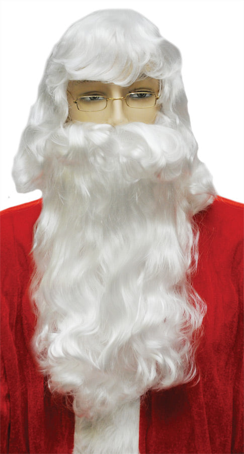 Deluxe Santa Wig and Beard Set - image 1