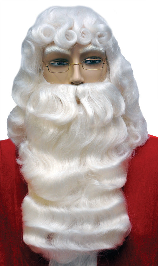 Santa Wig Beard Set Deluxe | Costume-Shop.com - White - image 1
