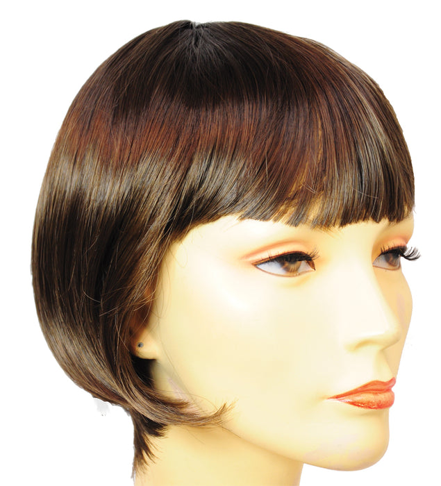 Lulu Brown Flapper Wig | Costume-shop.com