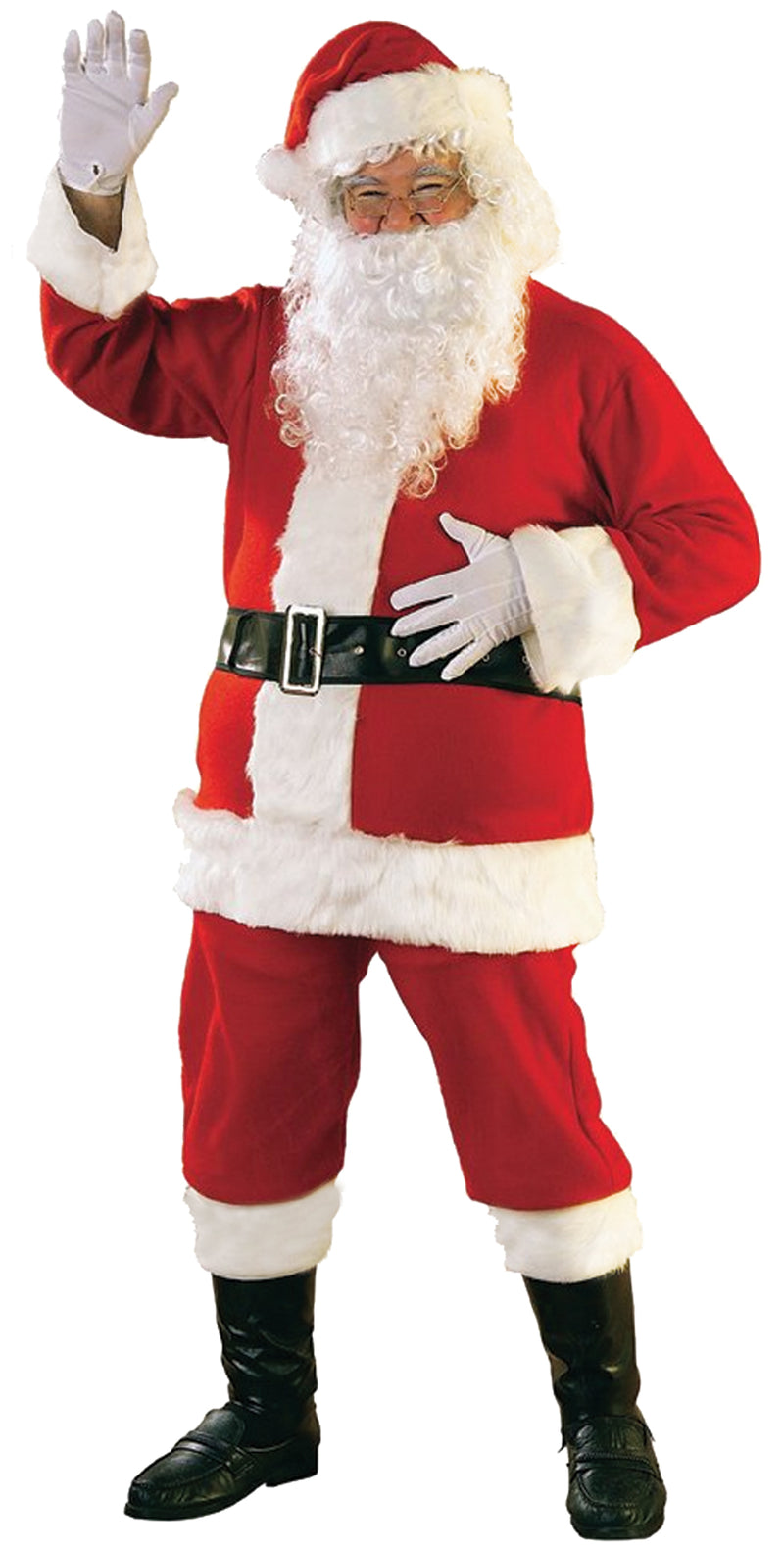 Classic Jolly Santa Flannel Suit | Costume-Shop.com - Extra Large - image 1