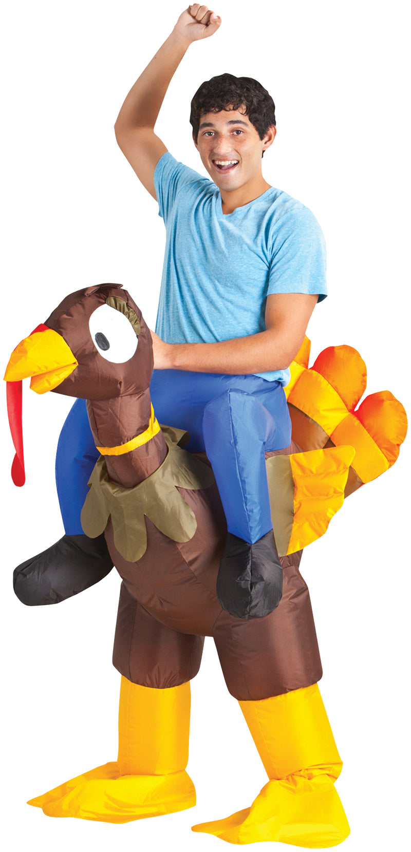 Inflate Turkey Rider Costume - One Size Fits Most - image 1