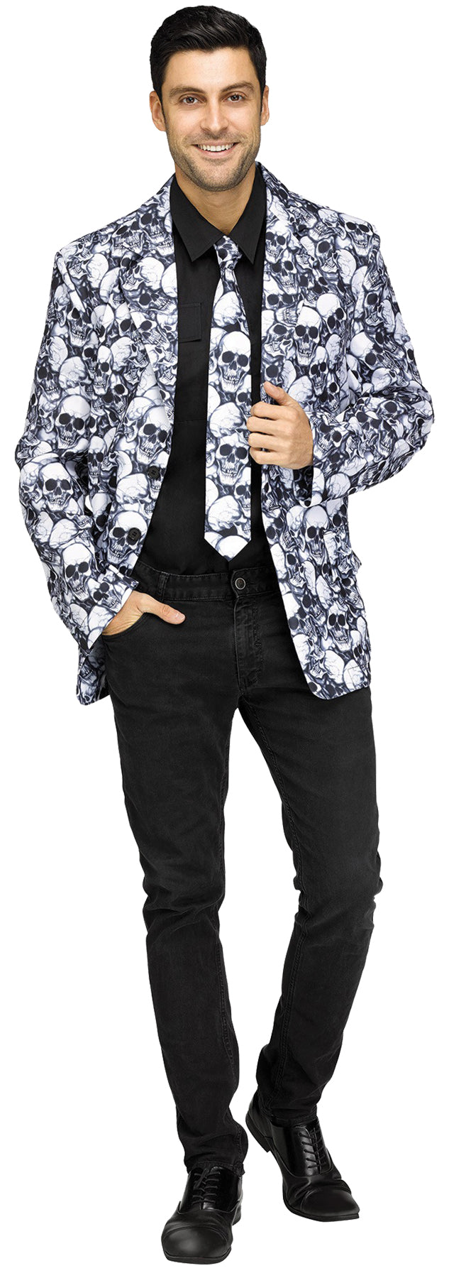 Skull Jacket Tie Costume
