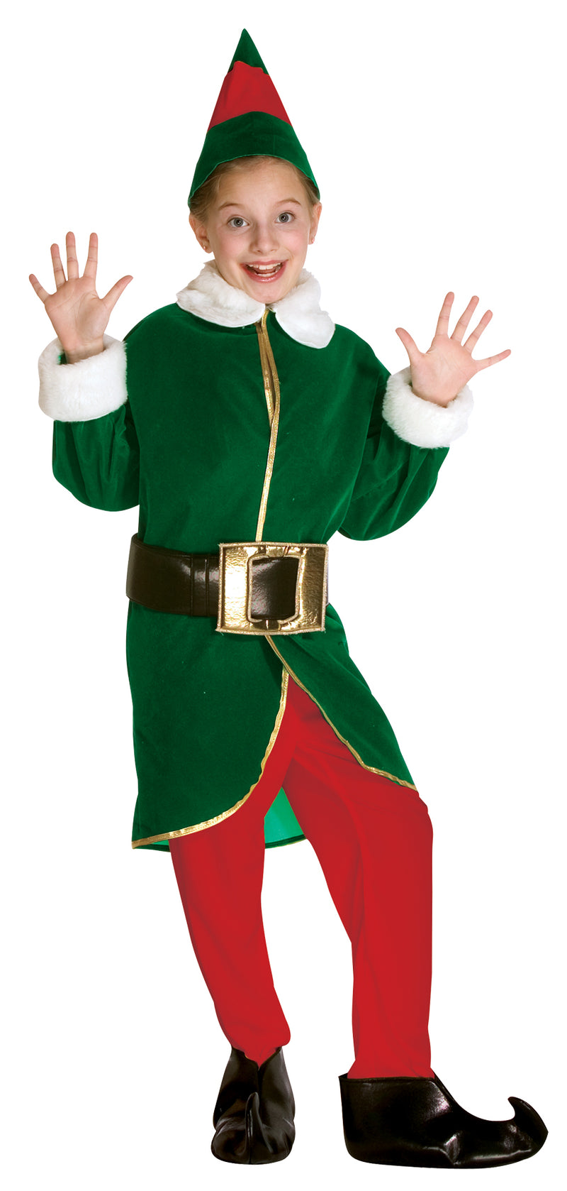 Elf Child Green Red - Child 7-10 - image 1
