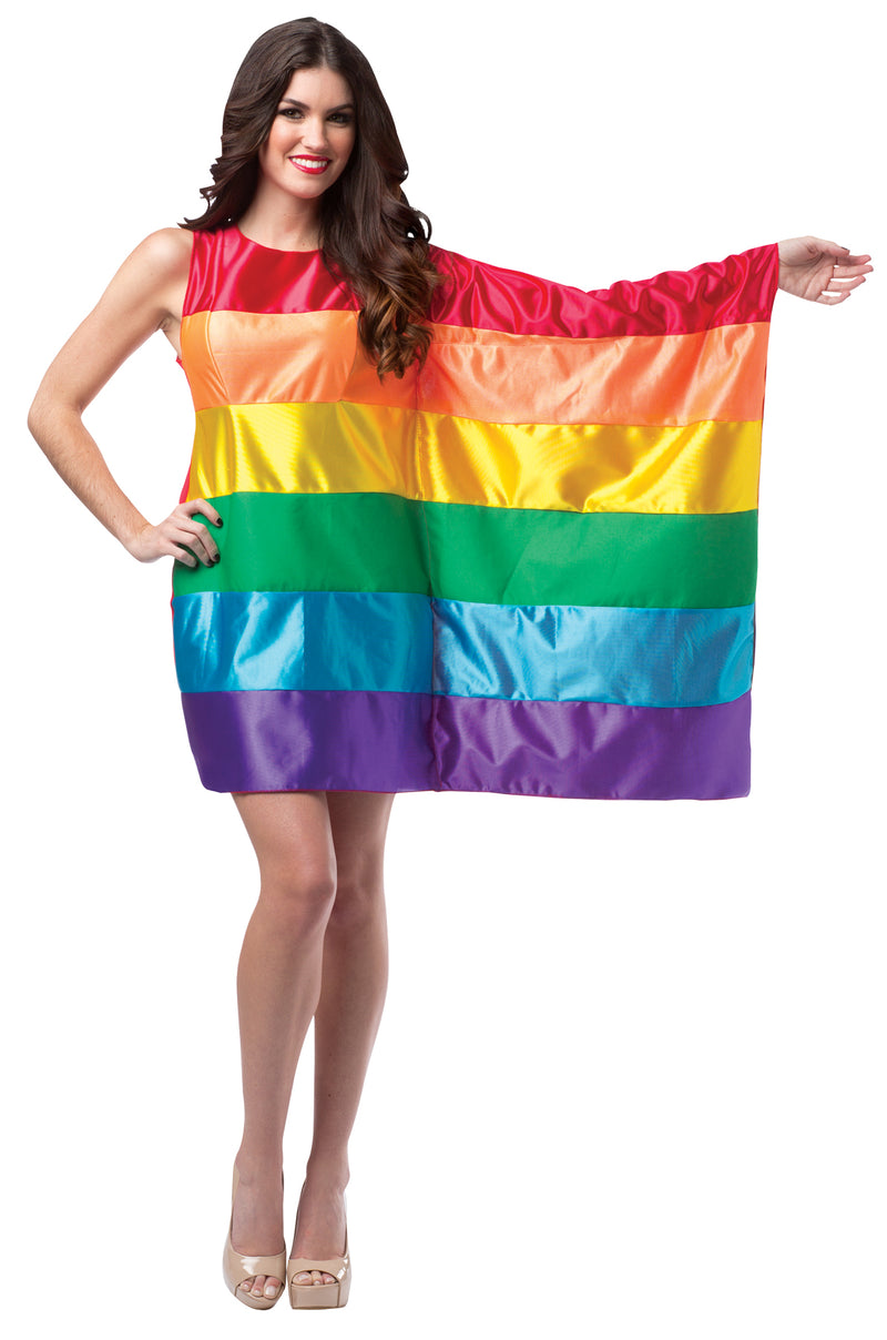 Pride Flag Rainbow Dress | Costume-Shop.com - One Size Up To 12 - image 1