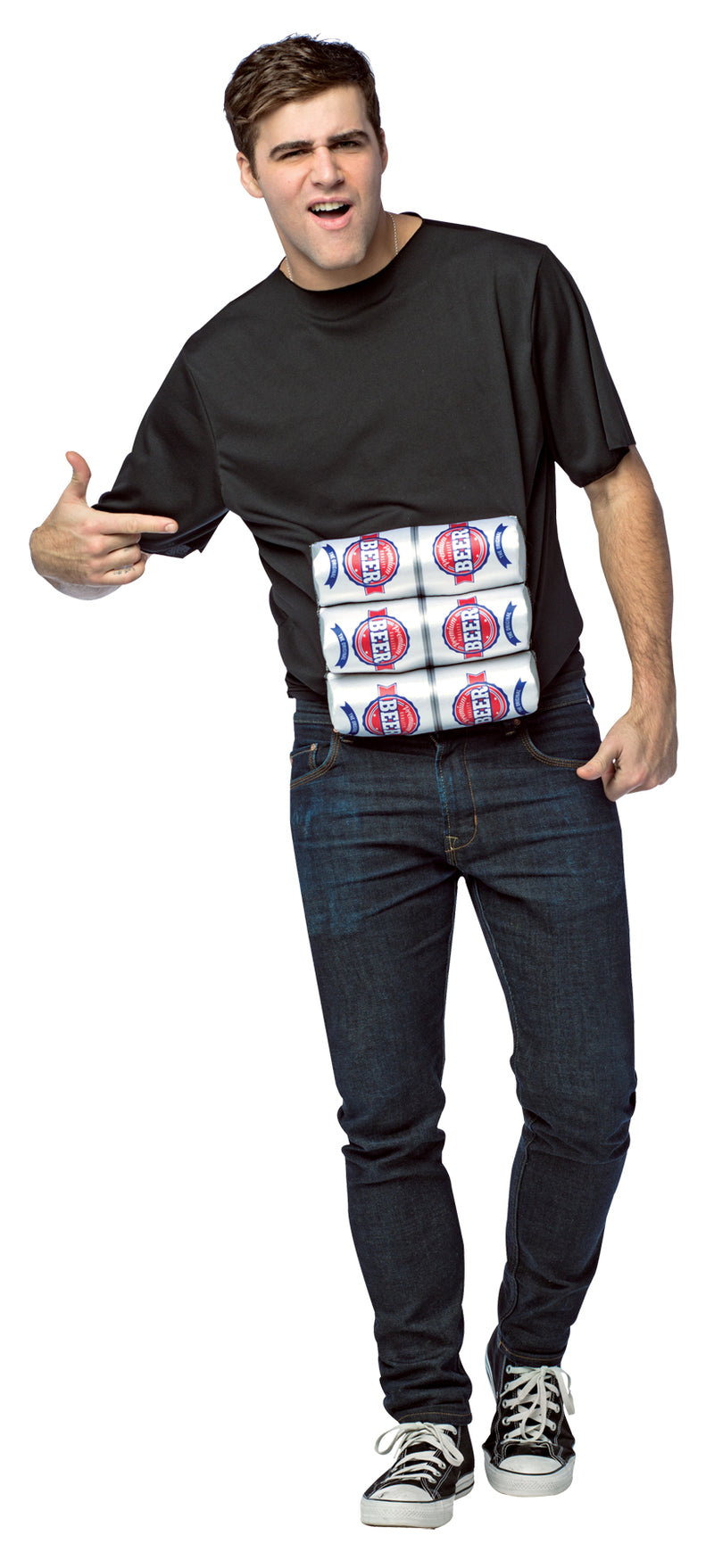 Six Pack Swagger Costume - One Size Fits Most - image 1