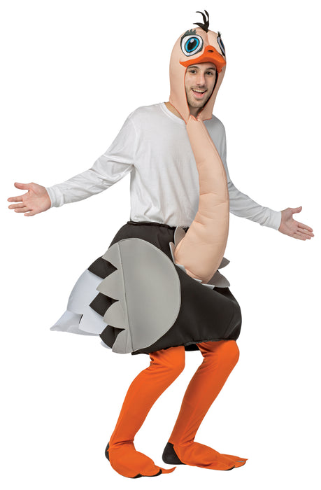 Silly Ostrich Adult Costume - Run, Flap, and Entertain!