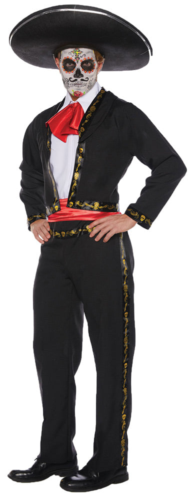 Skull Mariachi Costume - Standard 42-46 Chest - image 1