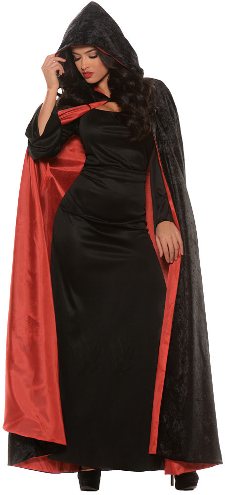 Luxurious Lined Velvet Cape - One Size Fits Most - image 1