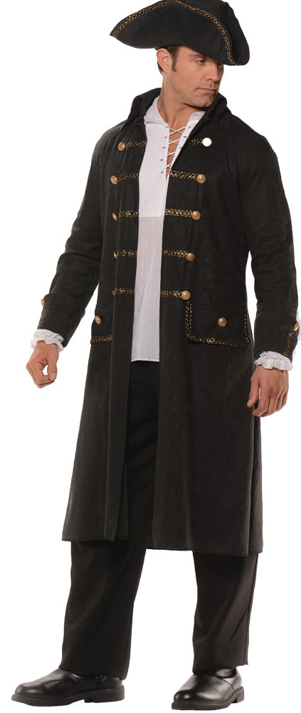 Black Pirate Captain Coat Set - Standard 42-46 Chest - image 1