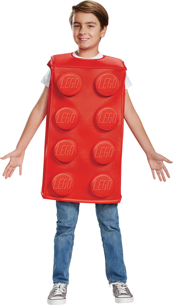 Red Lego Brick Costume - BOYS 4-6 - image 1