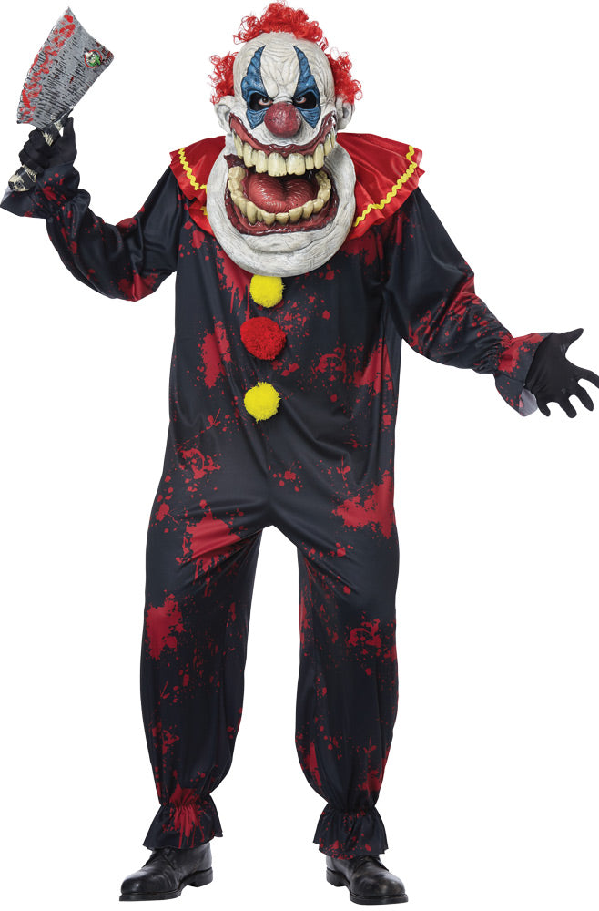 Terrifying Big Mouth Clown Outfit - One Size Fits Most - image 1