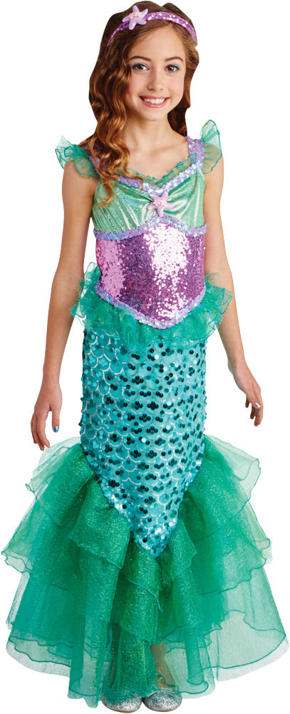 Blue Seas Mermaid Costume | Costume-Shop.com - GIRLS 4-6 - image 1