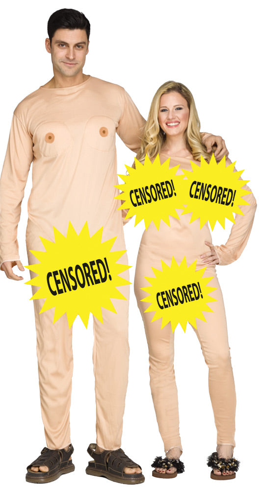 Nudist Couple Costume - Dare to Bare at Your Next Party! 😲🎉 - One Size Fits Most - image 1