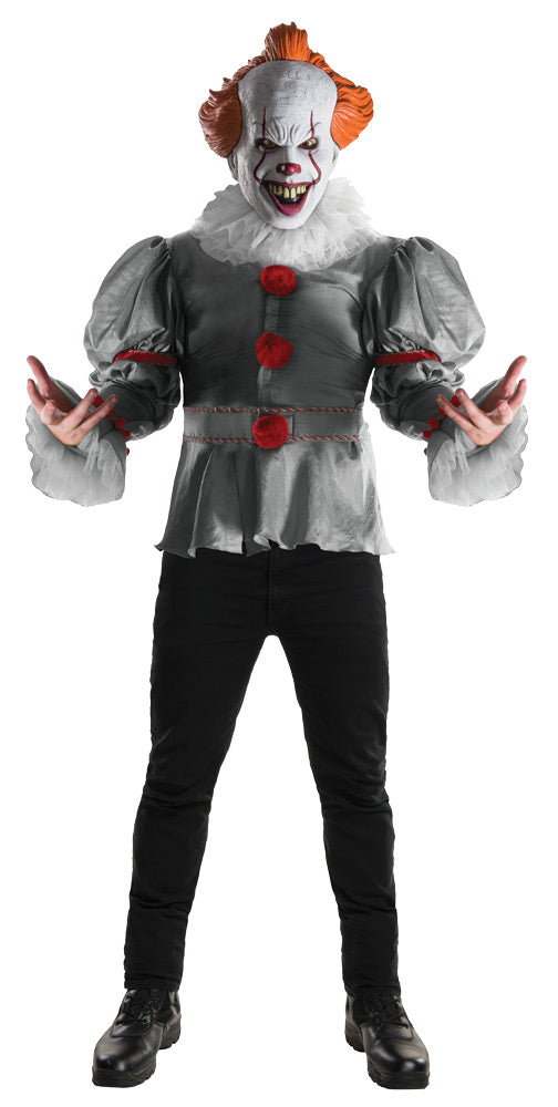 Deluxe Pennywise Clown Costume - ONE SIZE - image 1