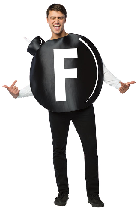 F Bomb Round Black Costume