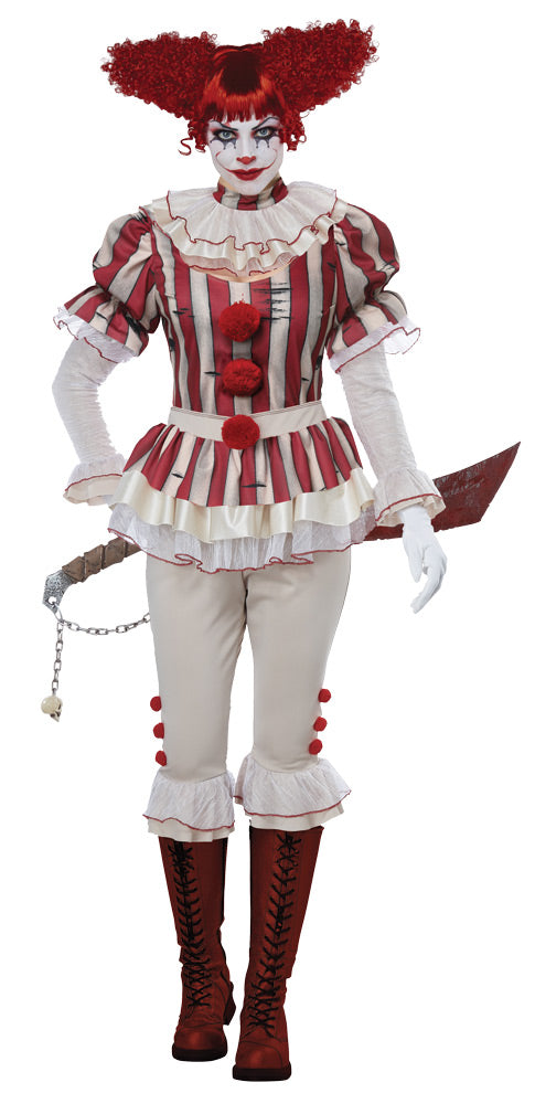 Sinister Sadistic Clown Costume - LARGE - image 1
