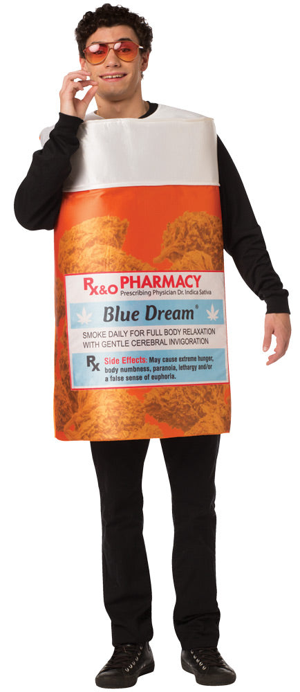 Blue Dream Rx Weed Bottle Costume - Pot-entially Perfect! - One Size Fits Most - image 1