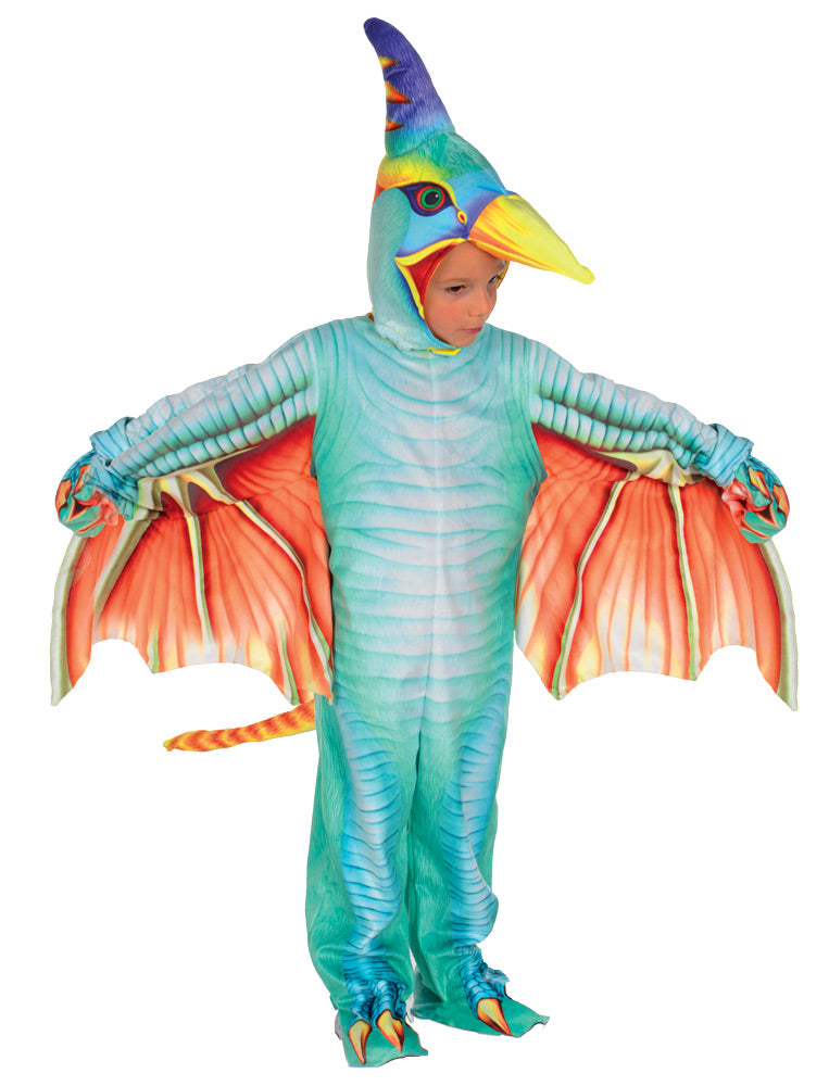 Green Pterodactyl Dinosaur Costume - Toddler 2T-4T - image 1