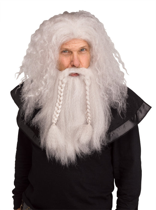 Grey Viking Wig & Beard