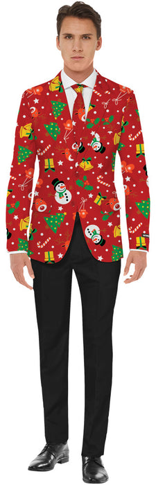 Deluxe Red Christmas Jacket Set | Costume-shop.com