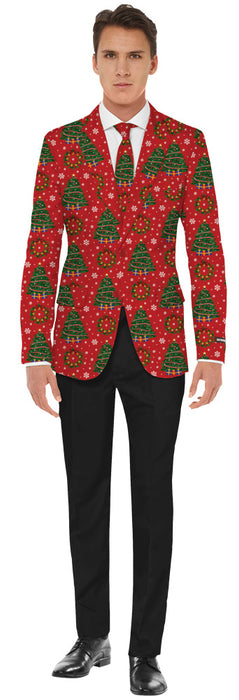 Trendy Christmas Tree Party Blazer