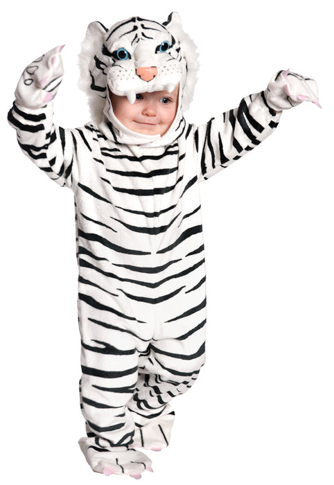 Roaring White Tiger Plush Costume 🐯❄️