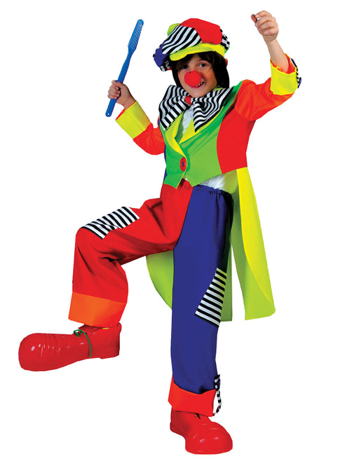 Circus Fun Spanky Stripes Clown | Costume-Shop.com - BOYS 4-6 - image 1