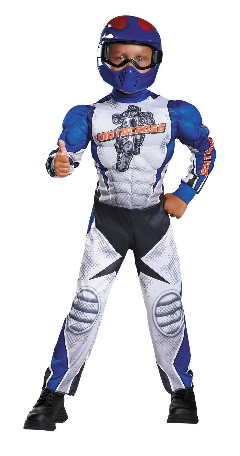 Motorcycle Rider Muscle Costume - Toddler (3 - 4T) - image 1