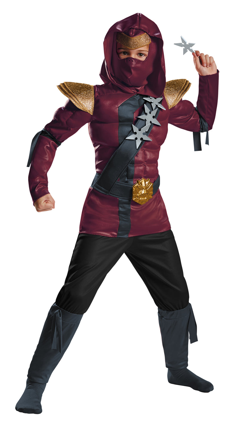 Red Fire Ninja Muscle Costume | Costume-Shop.com - BOYS 4-6 - image 1