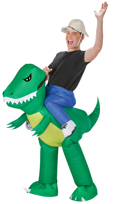 Inflate Dinosaur Rider Costume