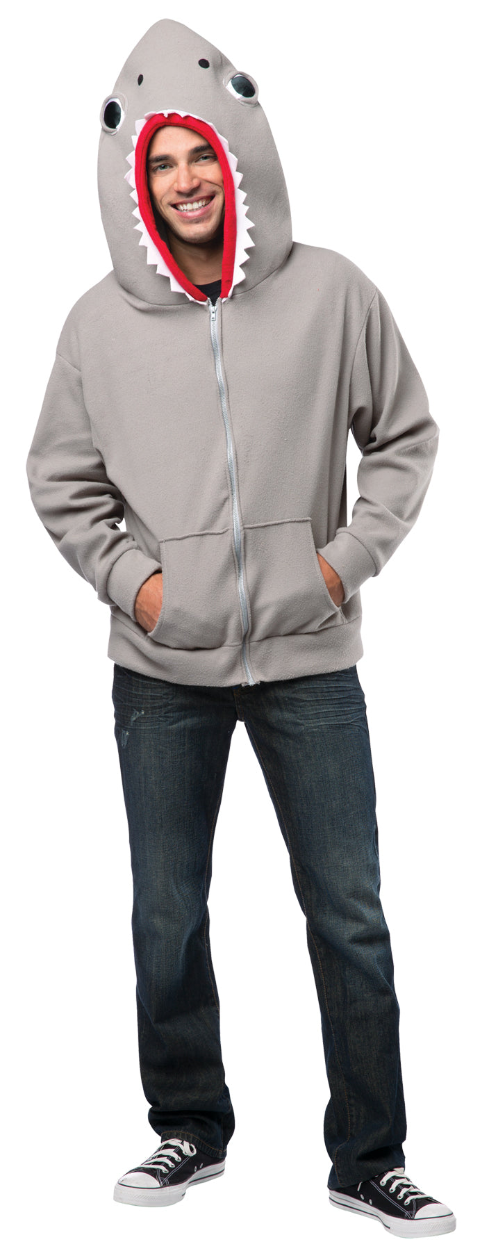 Shark Attack Hoodie | Costume-Shop.com - LARGE - image 1