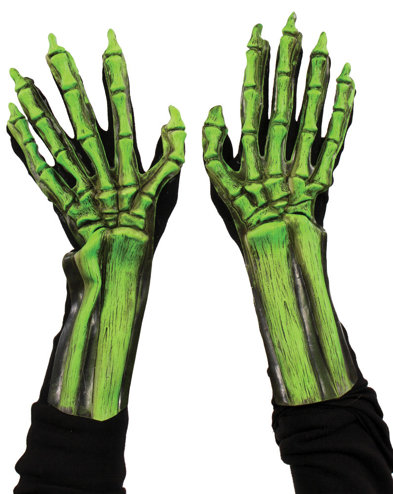 Skeleton Hands Uv Green - image 1