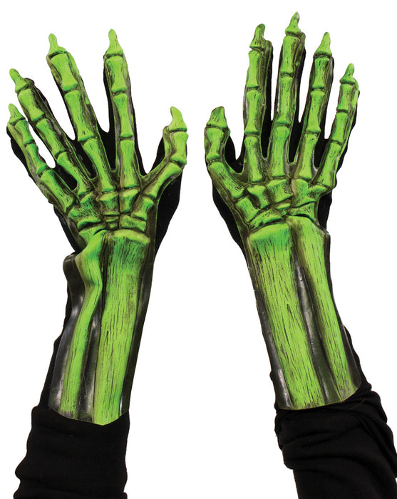 Skeleton Hands Uv Green