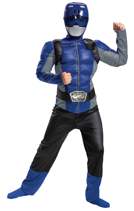 Blue Ranger Muscle Costume - Beast Morphers