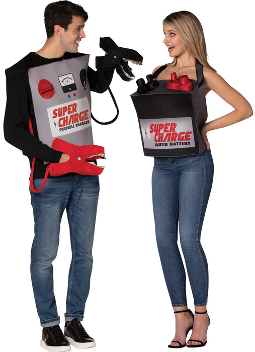 Battery & Jumper Cables Couple Costume! ⚡🔋