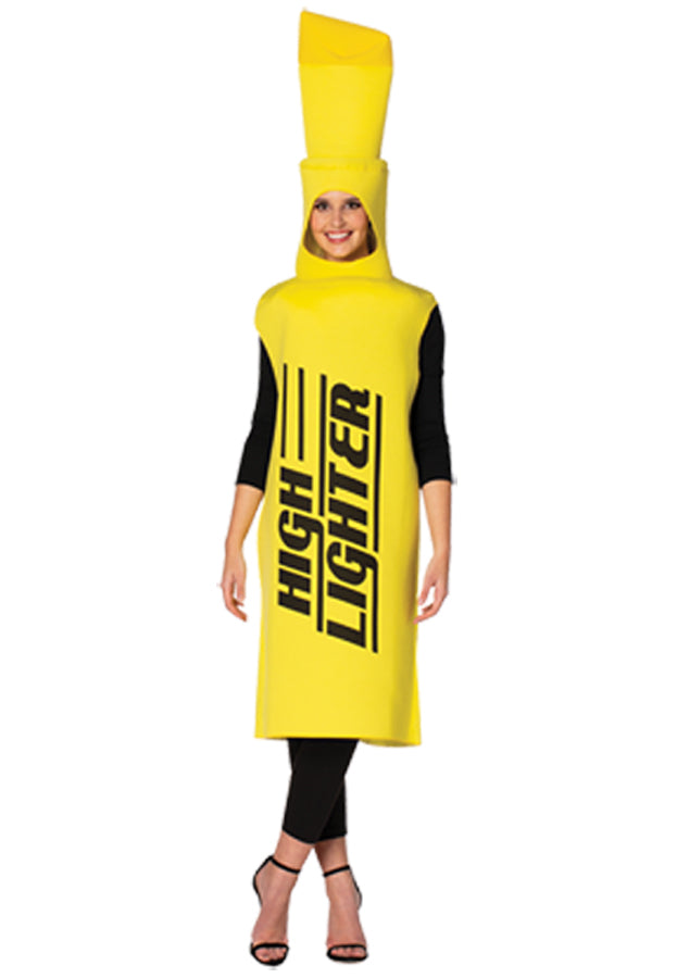 Vibrant Highlighter Adult Costume - Pink - image 3