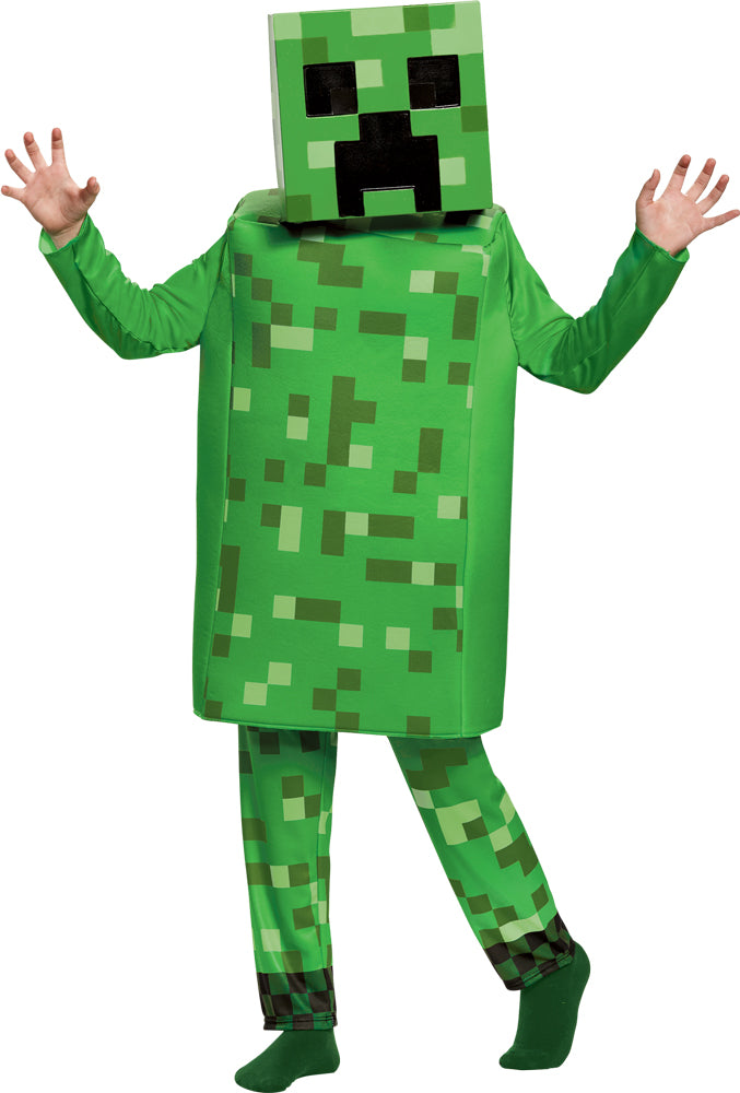 Minecraft Creeper Deluxe Child Costume | Costume-Shop.com - BOYS 10-12 - image 1