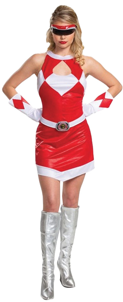 Red Ranger Deluxe Costume - Mighty Morphin - WOMEN 8-10 - image 1