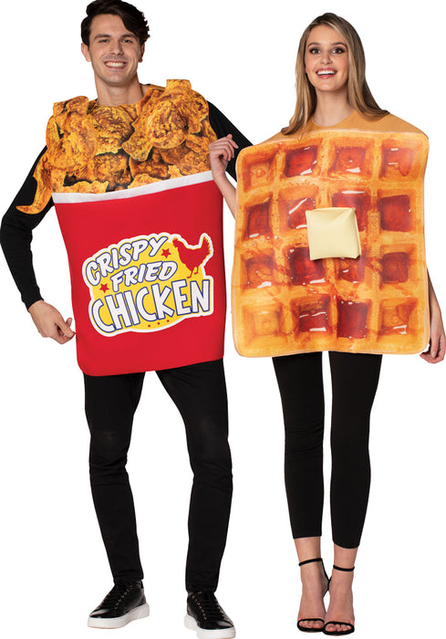 Bucket Chicken Waffle Couple