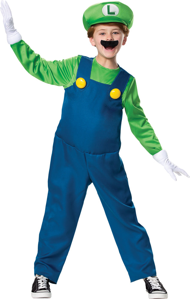Luigi Deluxe Child Costume | Costume-Shop.com - LARGE - image 1