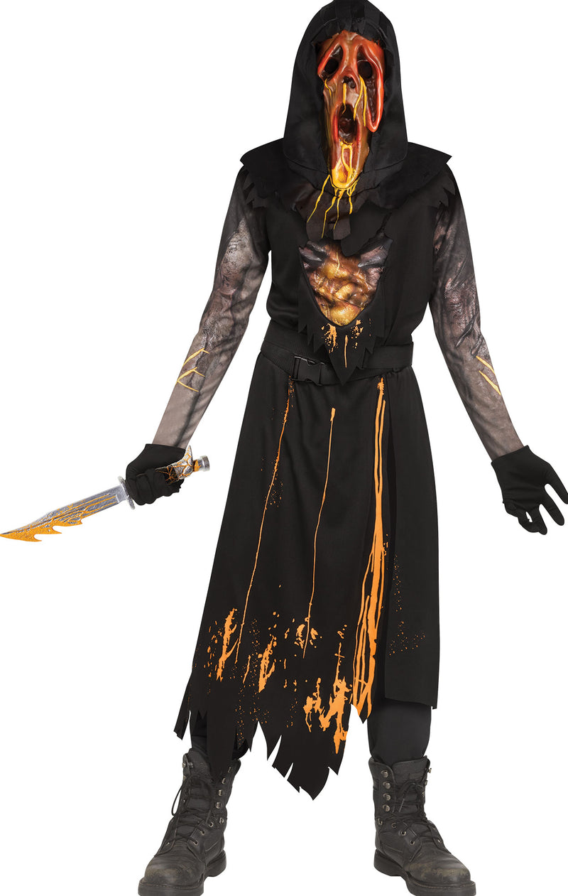 Child Scorched Ghost Face Costume | Costume-Shop.com - MEDIUM - image 1