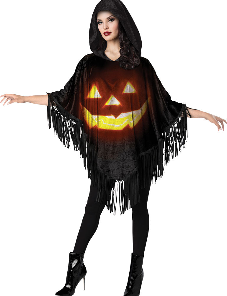 Poncho Jack-o-Lantern Instant Costume | Costume-shop.com - image 1