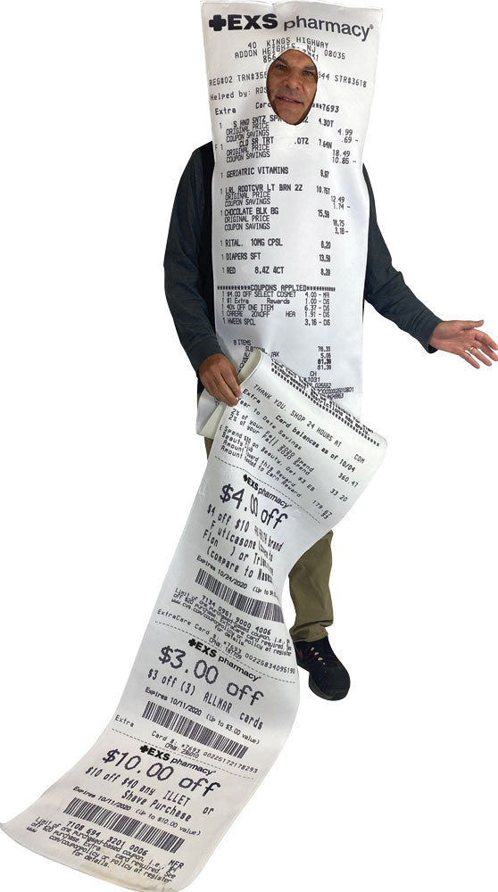 EXS-ively Long Pharmacy Receipt | Costume-shop.com - image 1