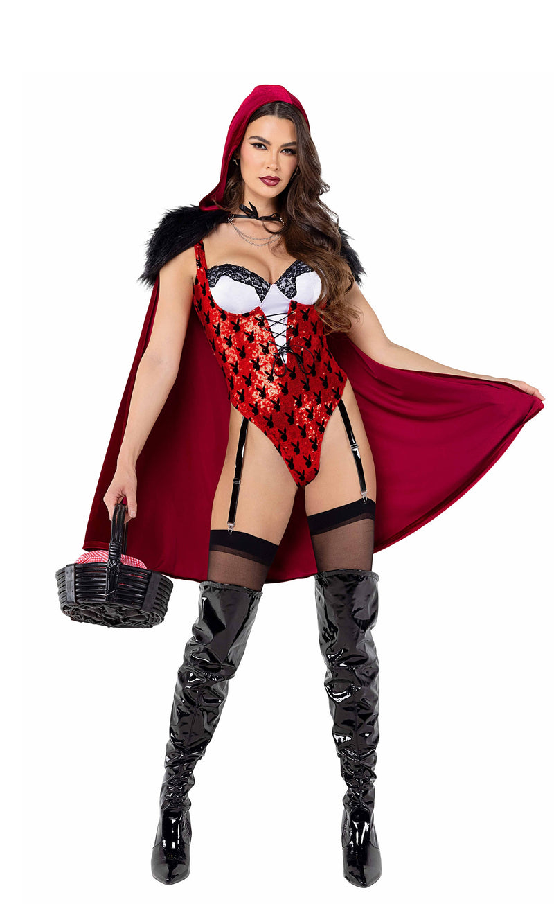 Playboy Enchanted Forest Costume - Mystical Charm Meets Luxe Allure! 🌲✨ - Black/Red / S - image 1