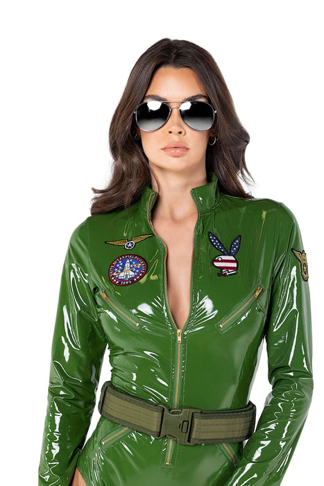 Playboy Top Pilot Costume - Take Flight with Unmatched Style! ✈️🐰