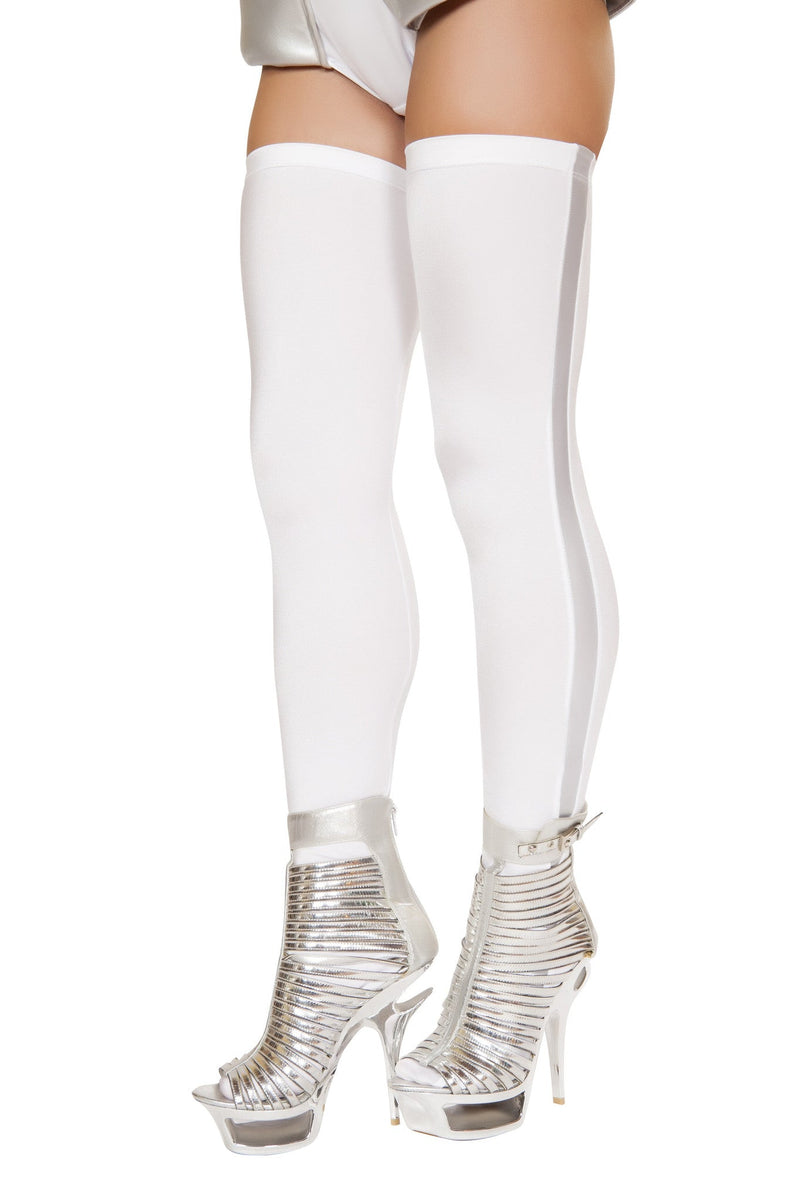 Space Leggings | Astronaut Leggings | Costume-Shop.com - White/Grey / O/S - image 1