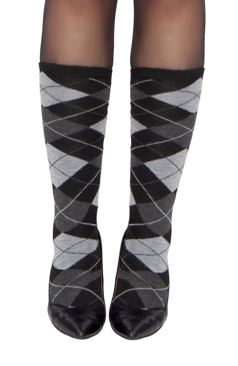 Grey Argyle Leg Warmers | Costume-Shop.com - As Shown / O/S - image 1